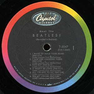 【ビートルズ/希少水平線ラベル/US原盤45】THE BEATLES/60年代